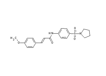 3-(4-methoxyphenyl)-N-[4-(1-pyrrolidinylsulfonyl)phenyl]acrylamide