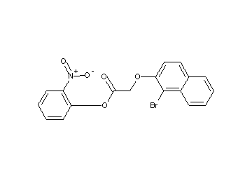 2-nitrophenyl [(1-bromo-2-naphthyl)oxy]acetate