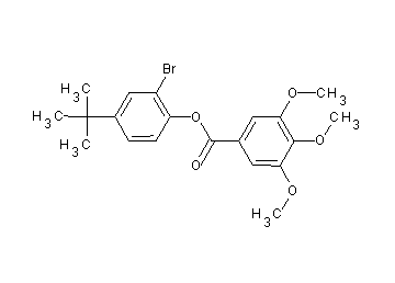2-bromo-4-tert-butylphenyl 3,4,5-trimethoxybenzoate