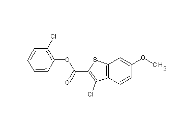 2-chlorophenyl 3-chloro-6-methoxy-1-benzothiophene-2-carboxylate