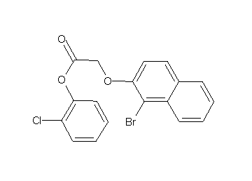 2-chlorophenyl [(1-bromo-2-naphthyl)oxy]acetate