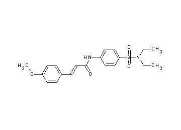 N-{4-[(diethylamino)sulfonyl]phenyl}-3-(4-methoxyphenyl)acrylamide
