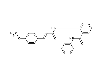2-{[3-(4-methoxyphenyl)acryloyl]amino}-N-phenylbenzamide