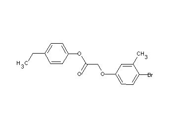 4-ethylphenyl (4-bromo-3-methylphenoxy)acetate