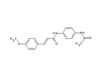 N-[4-(acetylamino)phenyl]-3-(4-methoxyphenyl)acrylamide