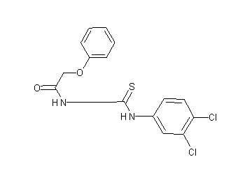 N-{[(3,4-dichlorophenyl)amino]carbonothioyl}-2-phenoxyacetamide