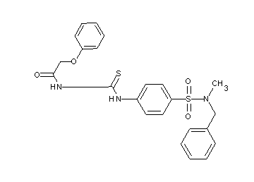 N-{[(4-{[benzyl(methyl)amino]sulfonyl}phenyl)amino]carbonothioyl}-2-phenoxyacetamide
