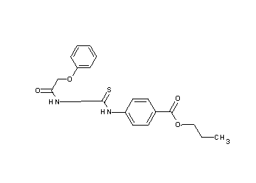 propyl 4-({[(phenoxyacetyl)amino]carbonothioyl}amino)benzoate