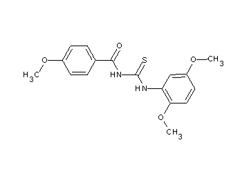 N-{[(2,5-dimethoxyphenyl)amino]carbonothioyl}-4-methoxybenzamide