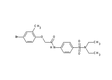 2-(4-bromo-2-methylphenoxy)-N-{4-[(diethylamino)sulfonyl]phenyl}acetamide