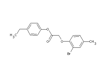 4-ethylphenyl (2-bromo-4-methylphenoxy)acetate