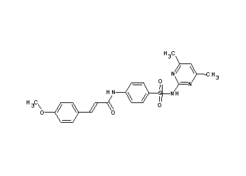 N-(4-{[(4,6-dimethyl-2-pyrimidinyl)amino]sulfonyl}phenyl)-3-(4-methoxyphenyl)acrylamide