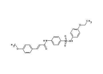 N-(4-{[(4-ethoxyphenyl)amino]sulfonyl}phenyl)-3-(4-methoxyphenyl)acrylamide
