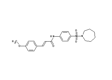 N-[4-(1-azepanylsulfonyl)phenyl]-3-(4-methoxyphenyl)acrylamide