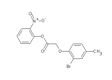 2-nitrophenyl (2-bromo-4-methylphenoxy)acetate