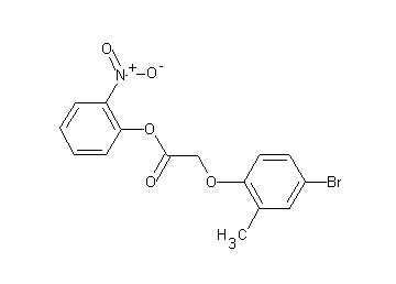 2-nitrophenyl (4-bromo-2-methylphenoxy)acetate