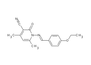 1-[(4-ethoxybenzylidene)amino]-4,6-dimethyl-2-oxo-1,2-dihydro-3-pyridinecarbonitrile