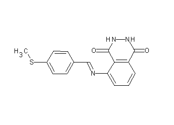 5-{[4-(methylsulfanyl)benzylidene]amino}-2,3-dihydro-1,4-phthalazinedione