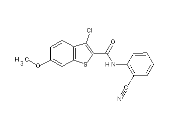 3-chloro-N-(2-cyanophenyl)-6-methoxy-1-benzothiophene-2-carboxamide