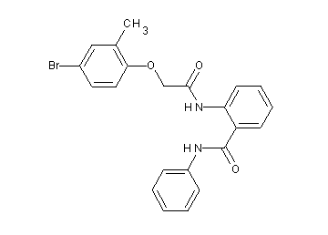 2-{[(4-bromo-2-methylphenoxy)acetyl]amino}-N-phenylbenzamide