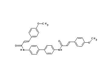 N,N'-4,4'-biphenyldiylbis[3-(4-methoxyphenyl)acrylamide]
