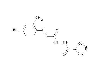 N'-[2-(4-bromo-2-methylphenoxy)acetyl]-2-furohydrazide