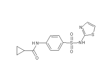 N-{4-[(1,3-thiazol-2-ylamino)sulfonyl]phenyl}cyclopropanecarboxamide