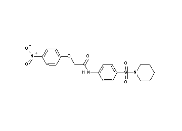 2-(4-nitrophenoxy)-N-[4-(1-piperidinylsulfonyl)phenyl]acetamide