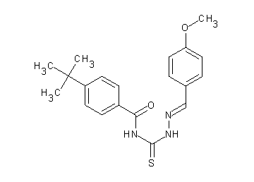 4-tert-butyl-N-{[2-(4-methoxybenzylidene)hydrazino]carbonothioyl}benzamide