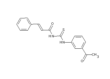 N-{[(3-acetylphenyl)amino]carbonothioyl}-3-phenylacrylamide