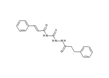 3-phenyl-N-{[2-(3-phenylpropanoyl)hydrazino]carbonothioyl}acrylamide - Click Image to Close