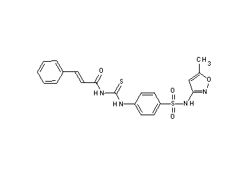 N-{[(4-{[(5-methyl-3-isoxazolyl)amino]sulfonyl}phenyl)amino]carbonothioyl}-3-phenylacrylamide