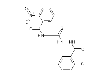 N-{[2-(2-chlorobenzoyl)hydrazino]carbonothioyl}-2-nitrobenzamide