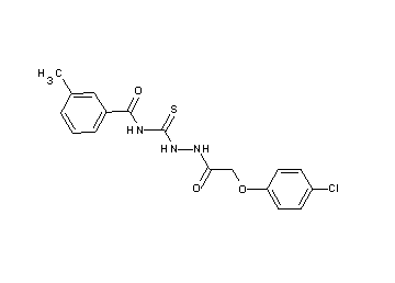 N-({2-[(4-chlorophenoxy)acetyl]hydrazino}carbonothioyl)-3-methylbenzamide