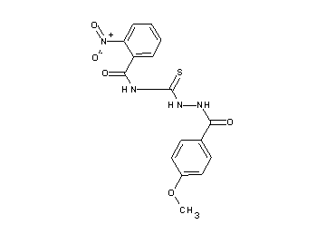 N-{[2-(4-methoxybenzoyl)hydrazino]carbonothioyl}-2-nitrobenzamide