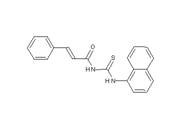 N-[(1-naphthylamino)carbonothioyl]-3-phenylacrylamide