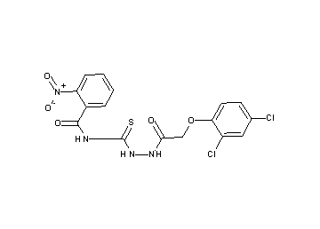 N-({2-[(2,4-dichlorophenoxy)acetyl]hydrazino}carbonothioyl)-2-nitrobenzamide