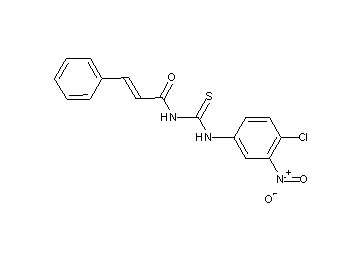 N-{[(4-chloro-3-nitrophenyl)amino]carbonothioyl}-3-phenylacrylamide