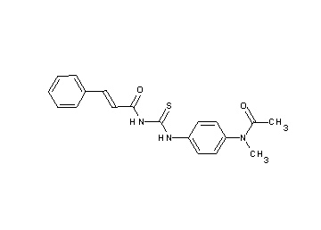 N-[({4-[acetyl(methyl)amino]phenyl}amino)carbonothioyl]-3-phenylacrylamide