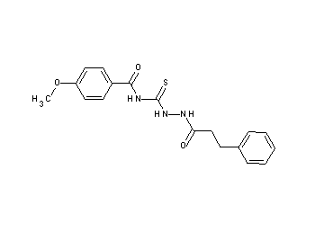 4-methoxy-N-{[2-(3-phenylpropanoyl)hydrazino]carbonothioyl}benzamide