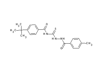 4-tert-butyl-N-{[2-(4-methylbenzoyl)hydrazino]carbonothioyl}benzamide