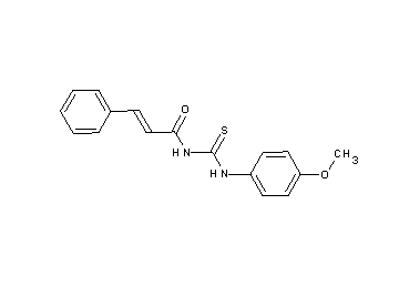 N-{[(4-methoxyphenyl)amino]carbonothioyl}-3-phenylacrylamide