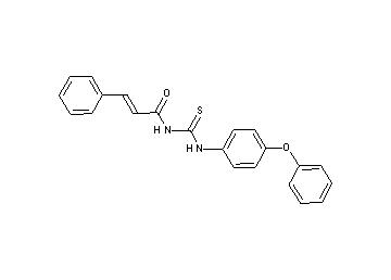 N-{[(4-phenoxyphenyl)amino]carbonothioyl}-3-phenylacrylamide
