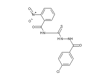 N-{[2-(4-chlorobenzoyl)hydrazino]carbonothioyl}-2-nitrobenzamide