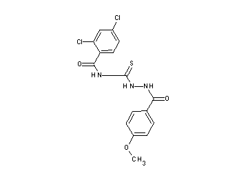 2,4-dichloro-N-{[2-(4-methoxybenzoyl)hydrazino]carbonothioyl}benzamide