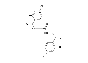 2,4-dichloro-N-{[2-(2,4-dichlorobenzoyl)hydrazino]carbonothioyl}benzamide