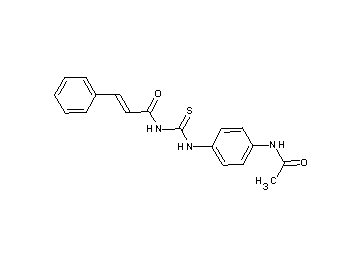 N-({[4-(acetylamino)phenyl]amino}carbonothioyl)-3-phenylacrylamide