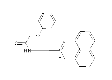 N-[(1-naphthylamino)carbonothioyl]-2-phenoxyacetamide