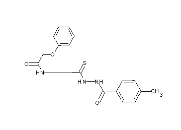 N-{[2-(4-methylbenzoyl)hydrazino]carbonothioyl}-2-phenoxyacetamide
