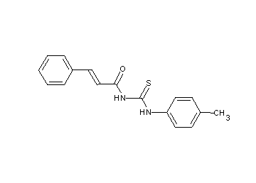 N-{[(4-methylphenyl)amino]carbonothioyl}-3-phenylacrylamide